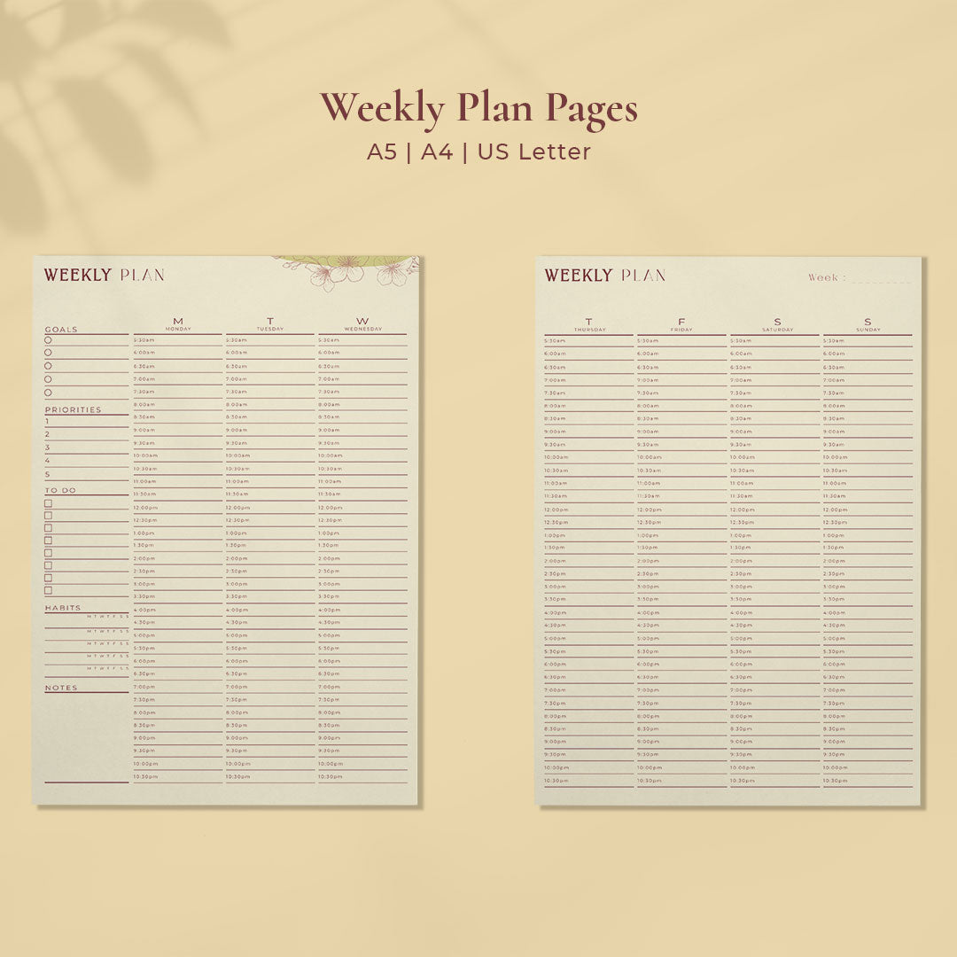 Printables, Daily Planner, Printable Weekly Planner, Printable Calendars, Monthly Planners, Habit Tracker